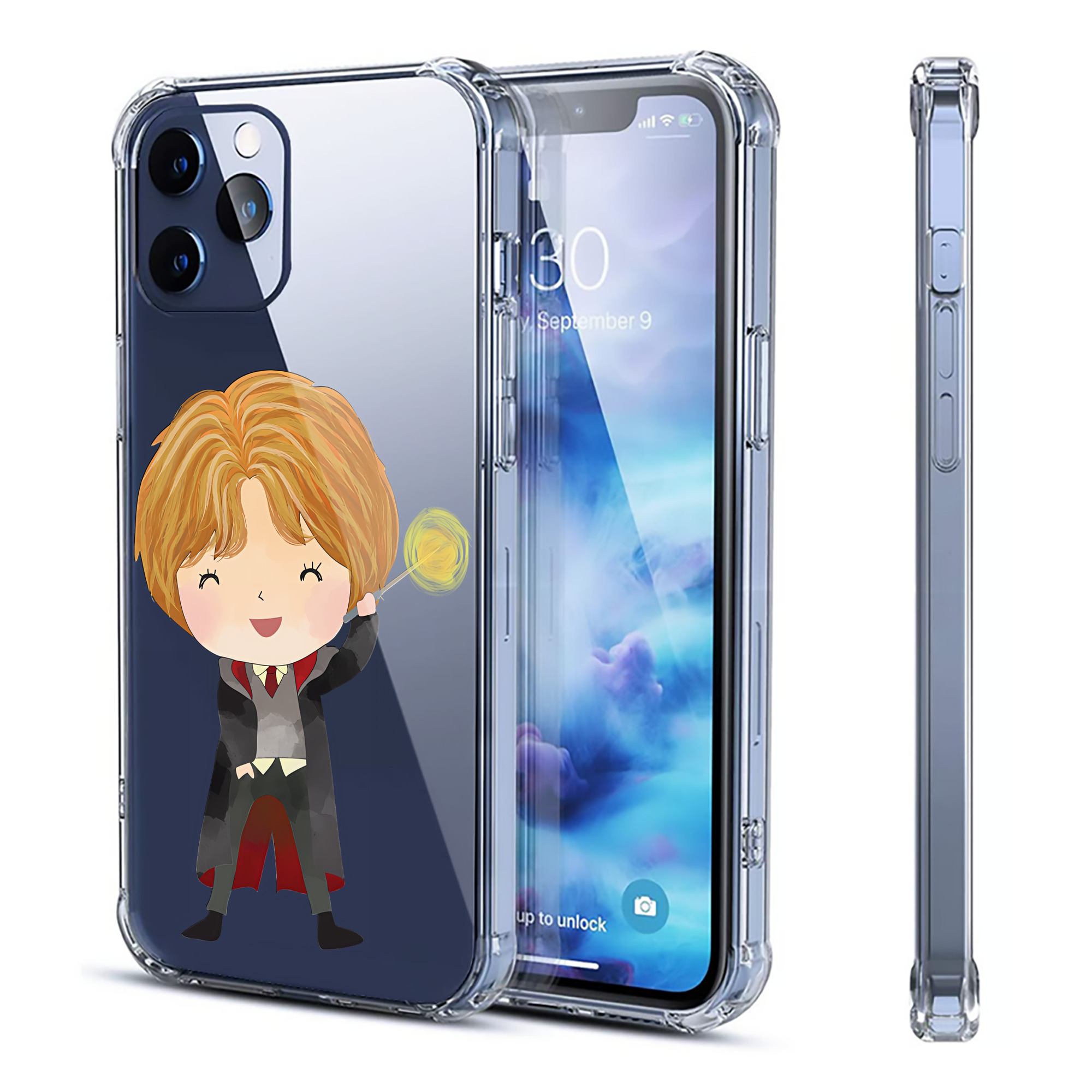 （画像用） Harry Potter ハリー・ポッターシリーズ 【iPhone 12シリーズ対応】透明スマホケース（クリアソフトケース）